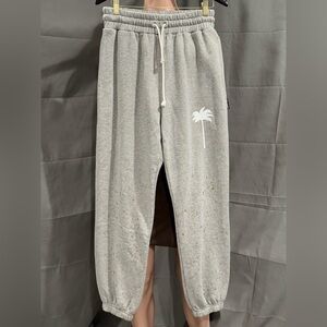 PALM ANGELS PXP Painted Classic Sweatpants MELANGE GREY Medium